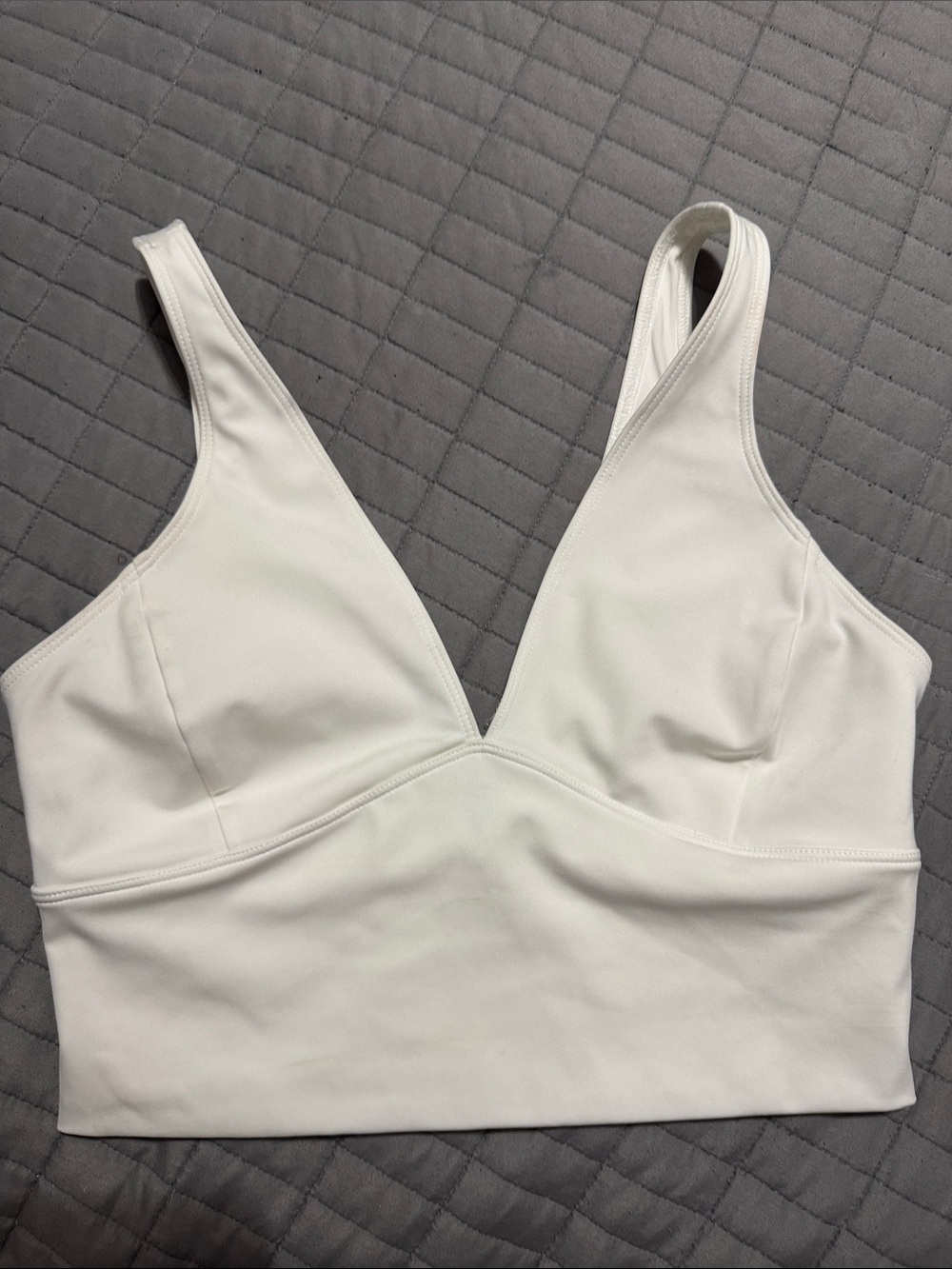 Heroine Sport White Longline Sports Bra Tank Size Medium